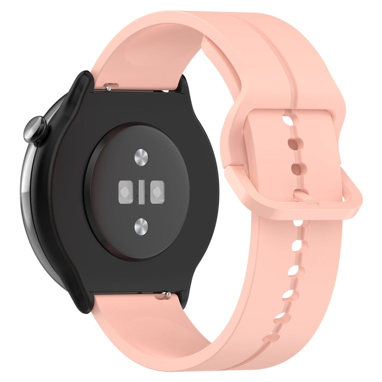 For Amazfit GTR Mini 20mm Flat Head Groove Reverse Buckle Silicone Watch Band(Light Pink) -  by PMC TechLife | Online Shopping South Africa | PMC TechLife