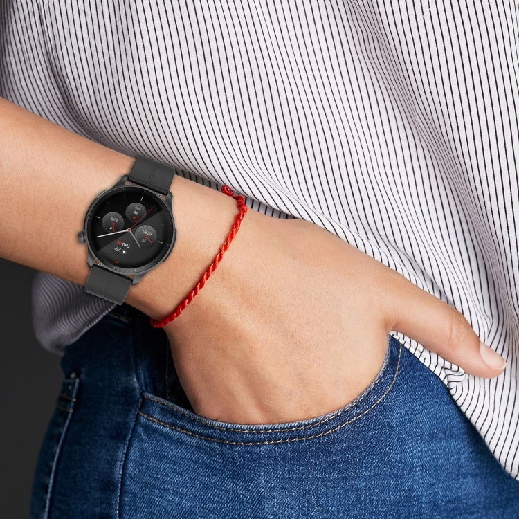For Amazfit GTR 4 Magnetic Fold Clasp Silver Buckle Silicone Watch Band(Red) -  by PMC TechLife | Online Shopping South Africa | PMC TechLife