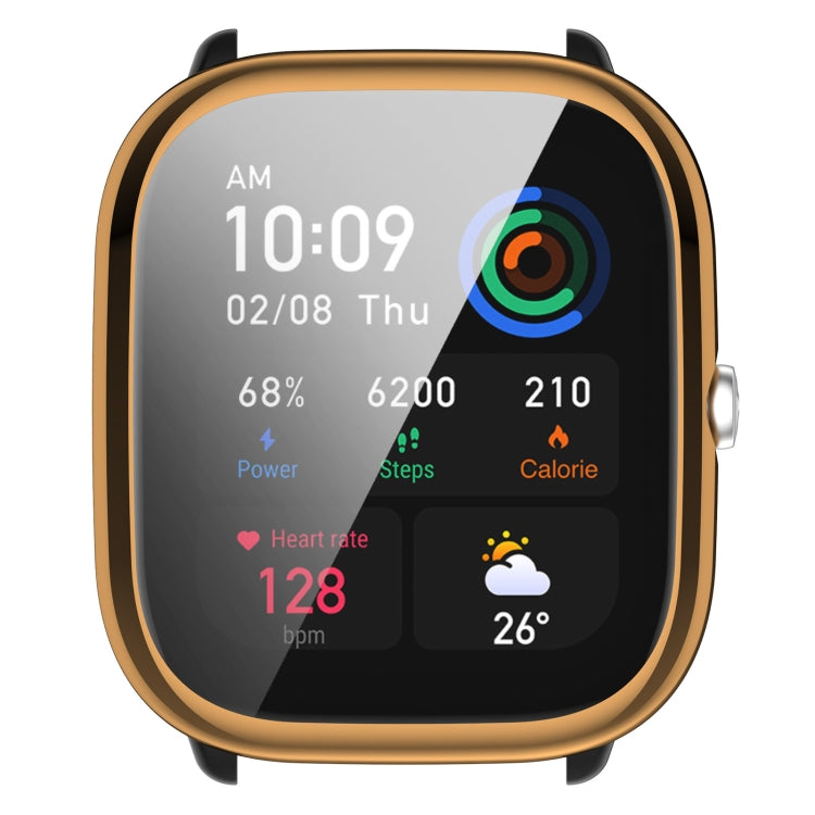 For Amazfit GTS4 Mini Full Coverage TPU Electroplating Watch Protective Case(Rose Gold) -  by PMC TechLife | Online Shopping South Africa | PMC TechLife