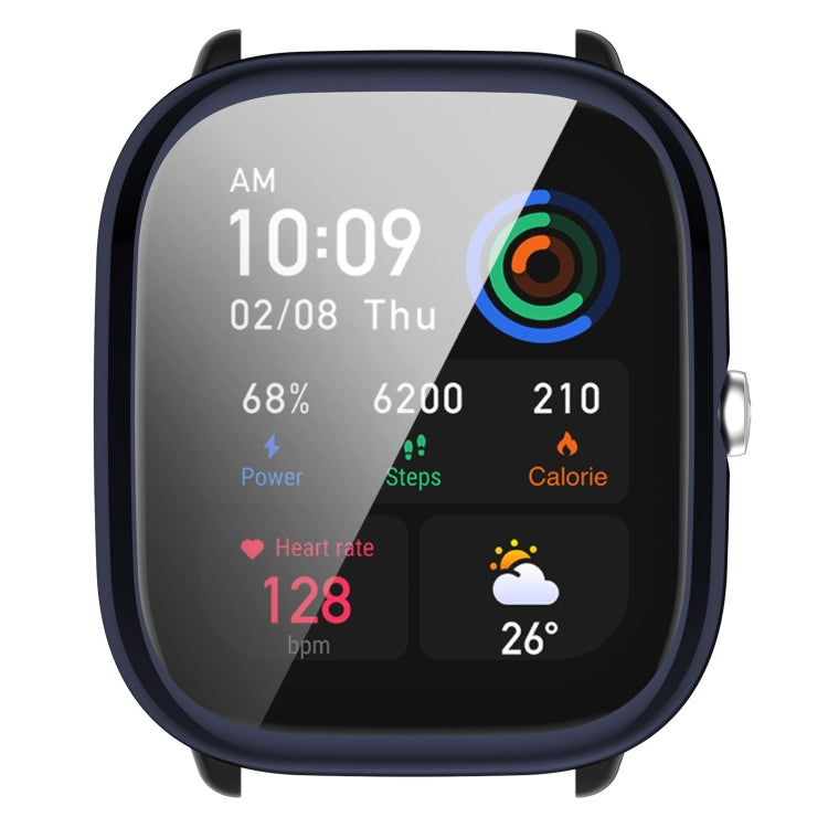 For Amazfit GTS4 Mini Full Coverage TPU Electroplating Watch Protective Case(Midnight Blue) -  by PMC TechLife | Online Shopping South Africa | PMC TechLife