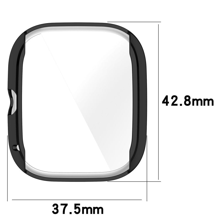 For Amazfit GTS4 Mini Full Coverage TPU Electroplating Watch Protective Case(Silver) -  by PMC TechLife | Online Shopping South Africa | PMC TechLife