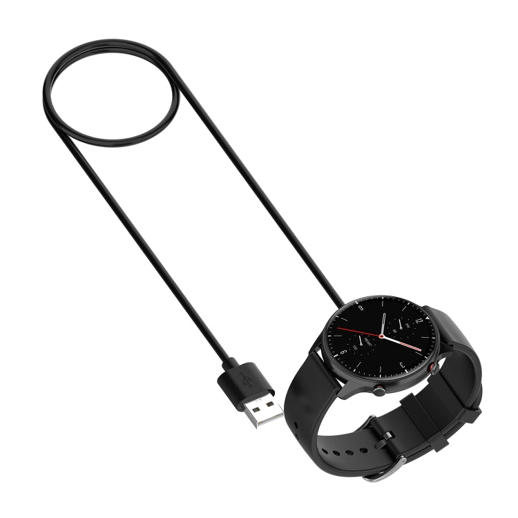 For Amazfit GTR Mini Magnetic Cradle Charger USB Charging Cable, Length: 1m(Black) - Charger by PMC TechLife | Online Shopping South Africa | PMC TechLife | Buy Now Pay Later Mobicred