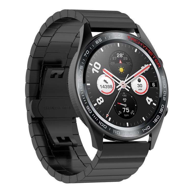 For Honor Watch GS 3i One Bead Steel Watch Band(Black) -  by PMC TechLife | Online Shopping South Africa | PMC TechLife