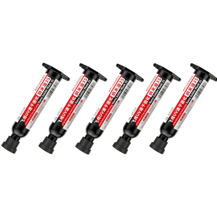 5pcs Qianli MEGA-IDEA Nano Solder Mask 3S Jump Wire UV Dry Fast Curing Glue - Repair Glue Series by QIANLI | Online Shopping South Africa | PMC TechLife | Buy Now Pay Later Mobicred