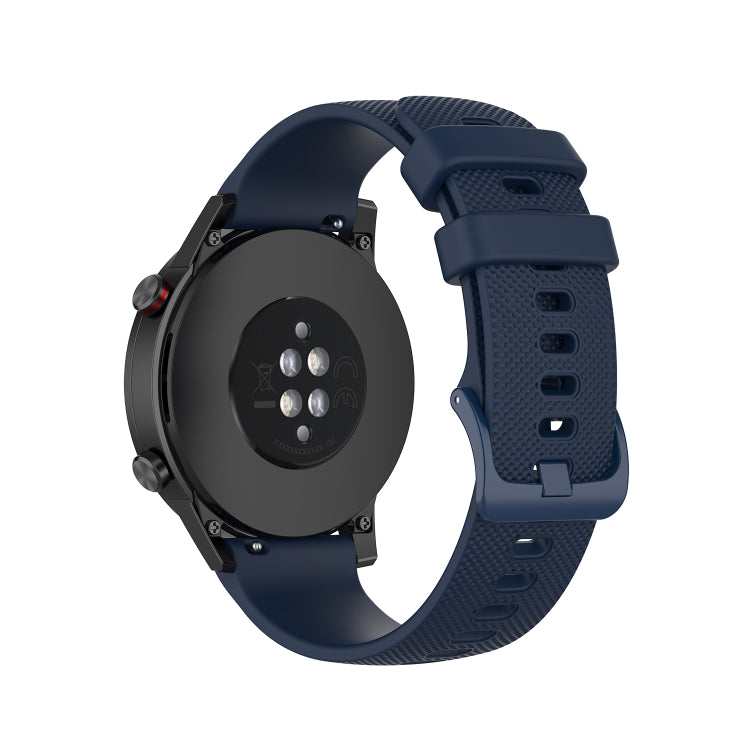 For Honor Watch GS 3i 22mm Small Plaid Texture Silicone Watch Band(Navy Blue) -  by PMC TechLife | Online Shopping South Africa | PMC TechLife
