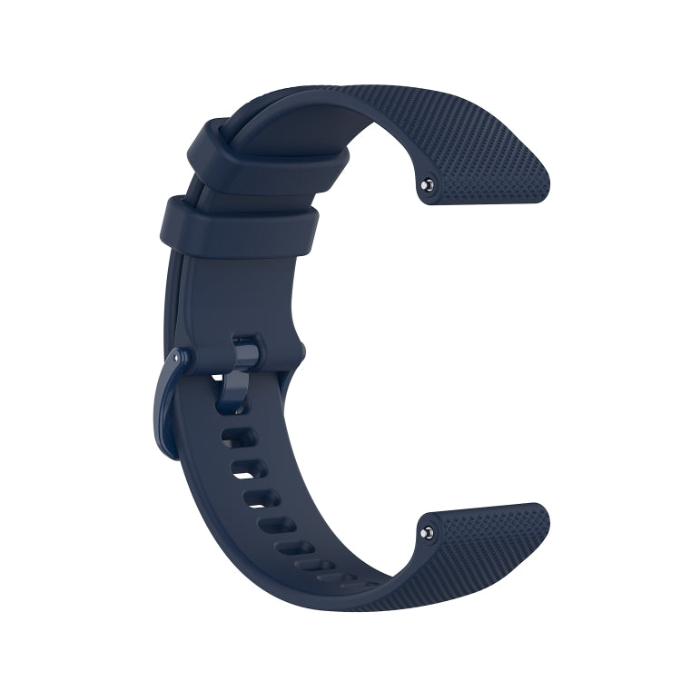 For Honor Watch GS 3i 22mm Small Plaid Texture Silicone Watch Band(Navy Blue) -  by PMC TechLife | Online Shopping South Africa | PMC TechLife