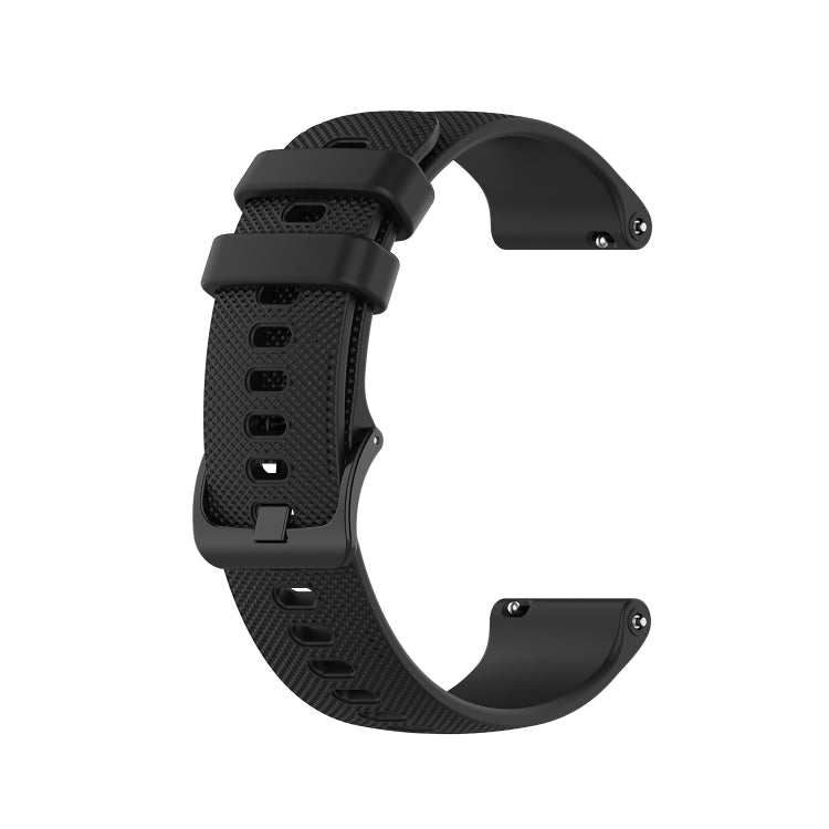 For Honor Watch GS 3i 22mm Small Plaid Texture Silicone Watch Band(Black) -  by PMC TechLife | Online Shopping South Africa | PMC TechLife