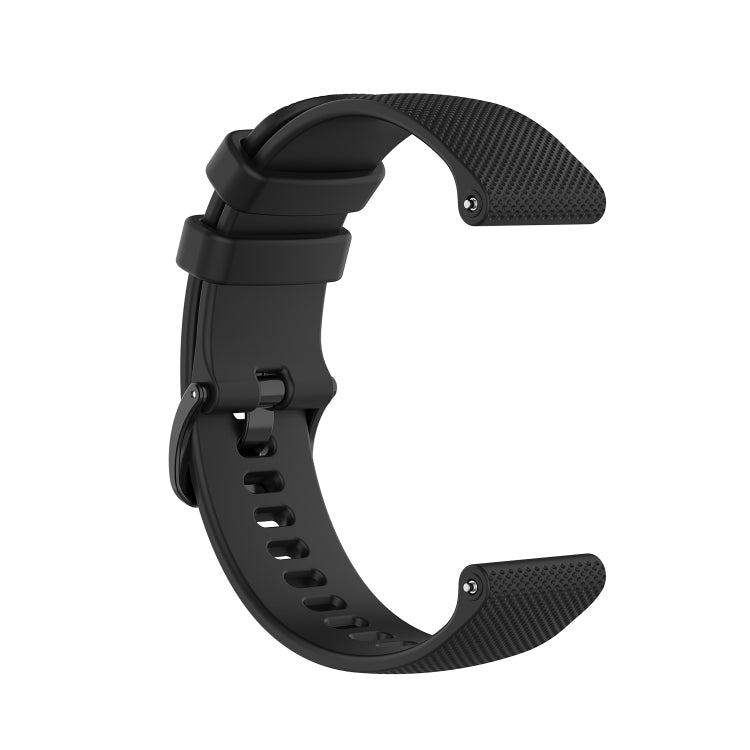For Honor Watch GS 3i 22mm Small Plaid Texture Silicone Watch Band(Black) -  by PMC TechLife | Online Shopping South Africa | PMC TechLife