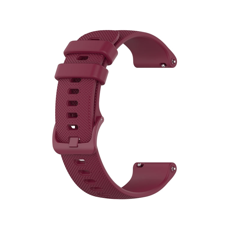 For Honor Watch GS 3i 22mm Small Plaid Texture Silicone Watch Band(Wine Red) -  by PMC TechLife | Online Shopping South Africa | PMC TechLife