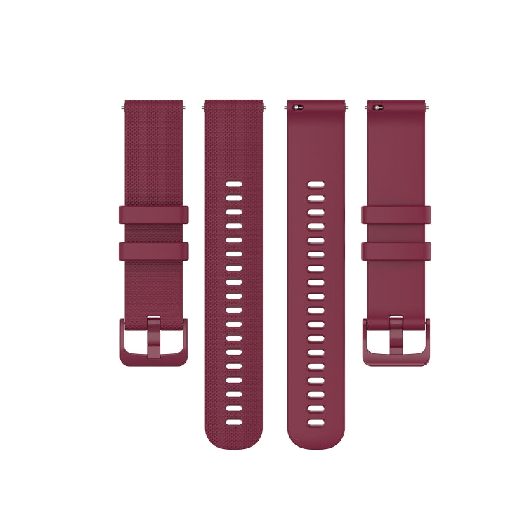 For Honor Watch GS 3i 22mm Small Plaid Texture Silicone Watch Band(Wine Red) -  by PMC TechLife | Online Shopping South Africa | PMC TechLife