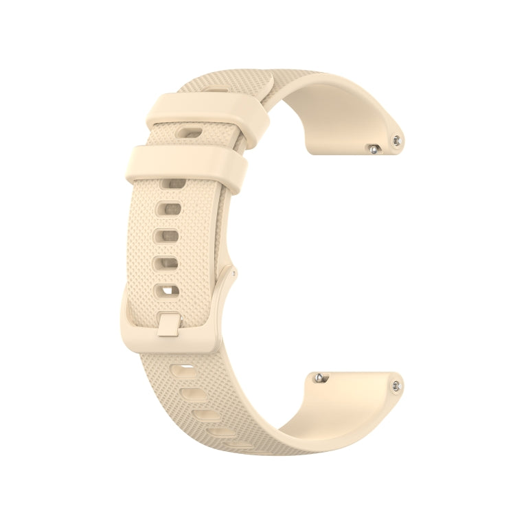 For Honor Watch GS 3i 22mm Small Plaid Texture Silicone Watch Band(Beige) -  by PMC TechLife | Online Shopping South Africa | PMC TechLife