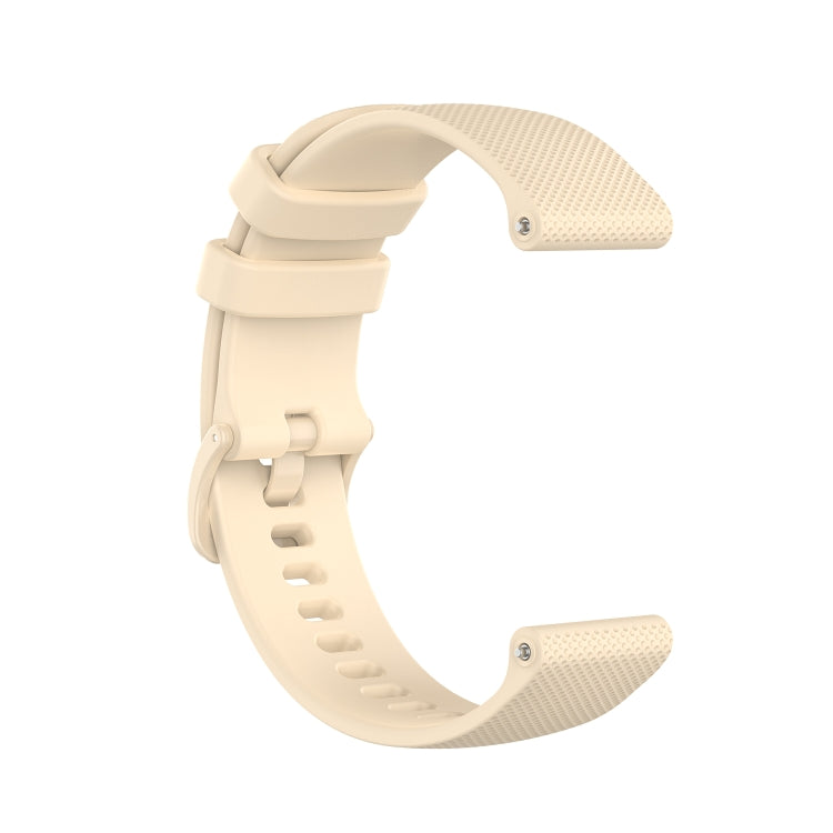 For Honor Watch GS 3i 22mm Small Plaid Texture Silicone Watch Band(Beige) -  by PMC TechLife | Online Shopping South Africa | PMC TechLife