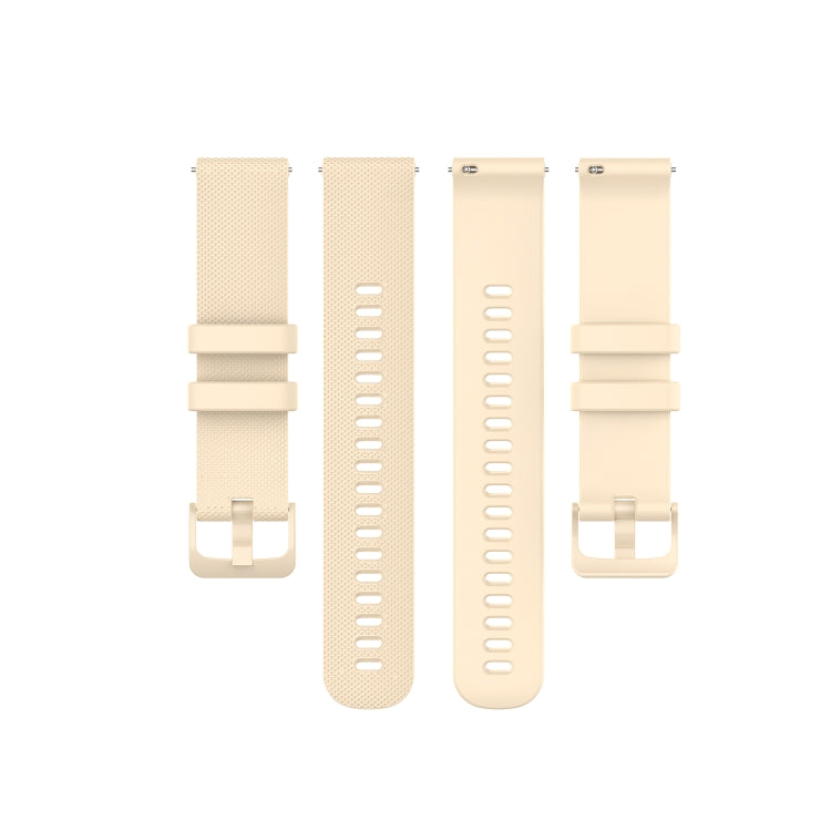 For Honor Watch GS 3i 22mm Small Plaid Texture Silicone Watch Band(Beige) -  by PMC TechLife | Online Shopping South Africa | PMC TechLife