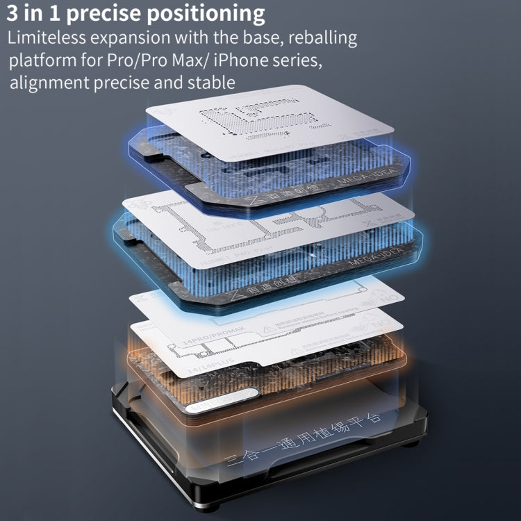 For Huawei Mate 40 Pro Qianli Mega-idea Multi-functional Middle Frame Positioning BGA Reballing Platform - Repair Platform by QIANLI | Online Shopping South Africa | PMC TechLife | Buy Now Pay Later Mobicred