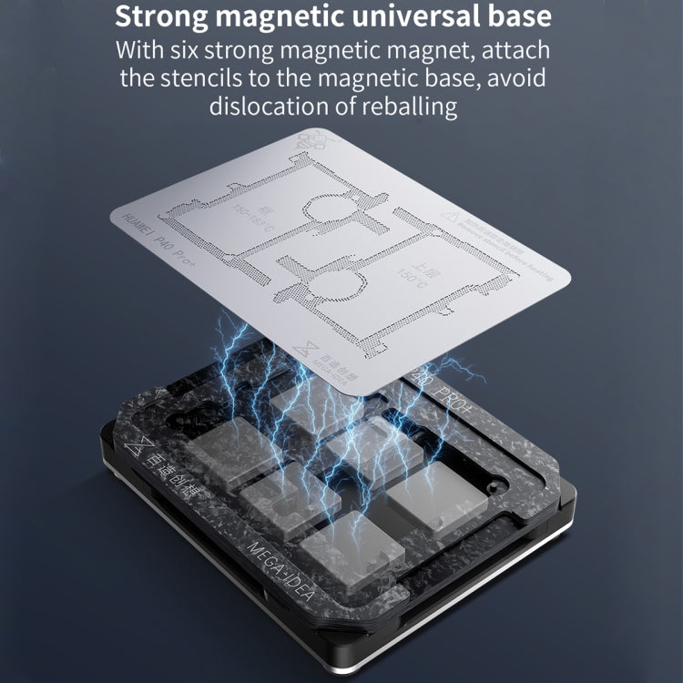 For Huawei Mate 50 Pro B Qianli Mega-idea Multi-functional Middle Frame Positioning BGA Reballing Platform - free shipping - PMC TechLife - Order now!