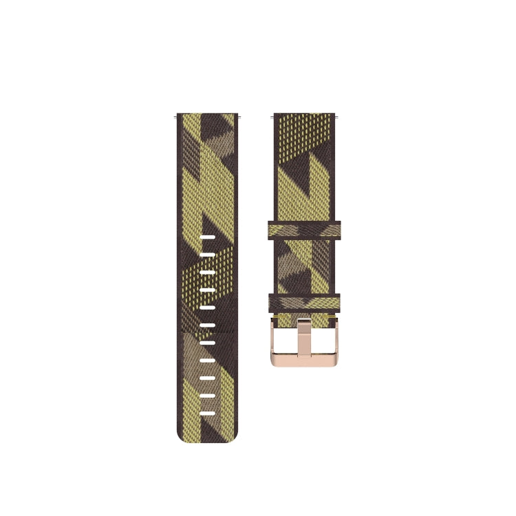 For Honor Watch GS 3i 22mm Nylon Woven Watch Band(Yellow) - Smart Wear by PMC TechLife | Online Shopping South Africa | PMC TechLife