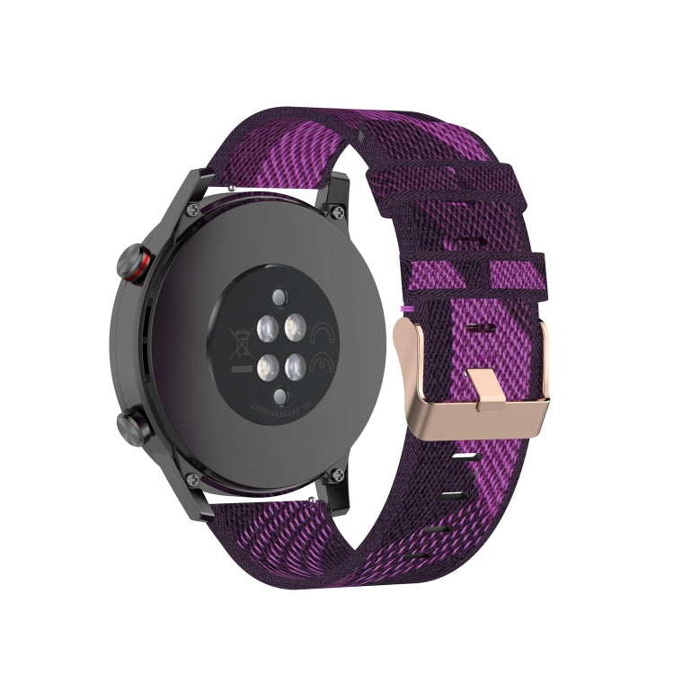For Honor Watch GS 3i 22mm Nylon Woven Watch Band(Purple) -  by PMC TechLife | Online Shopping South Africa | PMC TechLife
