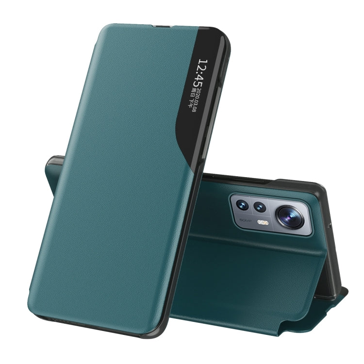 For Xiaomi Redmi Note 12 Pro+ 5G Global Side Display Flip Leather Phone Case with Holder(Green) - free shipping - PMC TechLife - Order now!