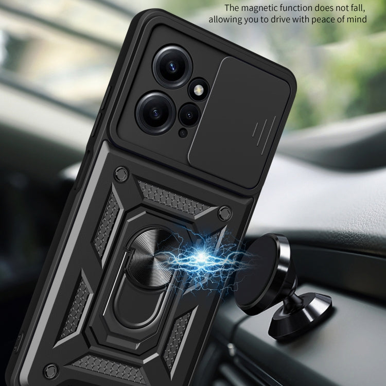 For Xiaomi Redmi Note 12 4G Global Sliding Camera Cover Design Phone Case(Rose Gold) - free shipping - PMC TechLife - Order now!