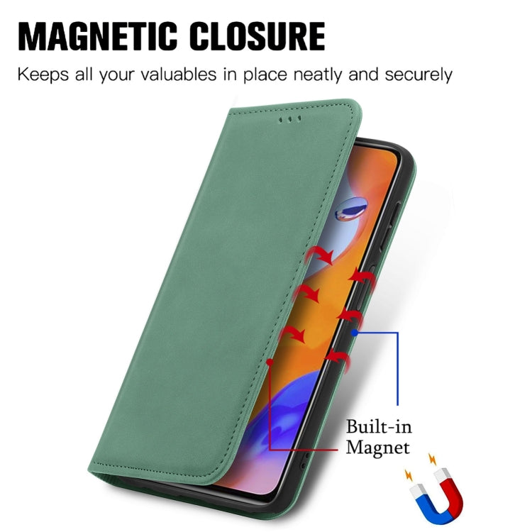 For Samsung Galaxy A14 5G Retro Skin Feel Magnetic Leather Phone Case(Green) - free shipping - PMC TechLife - Order now!