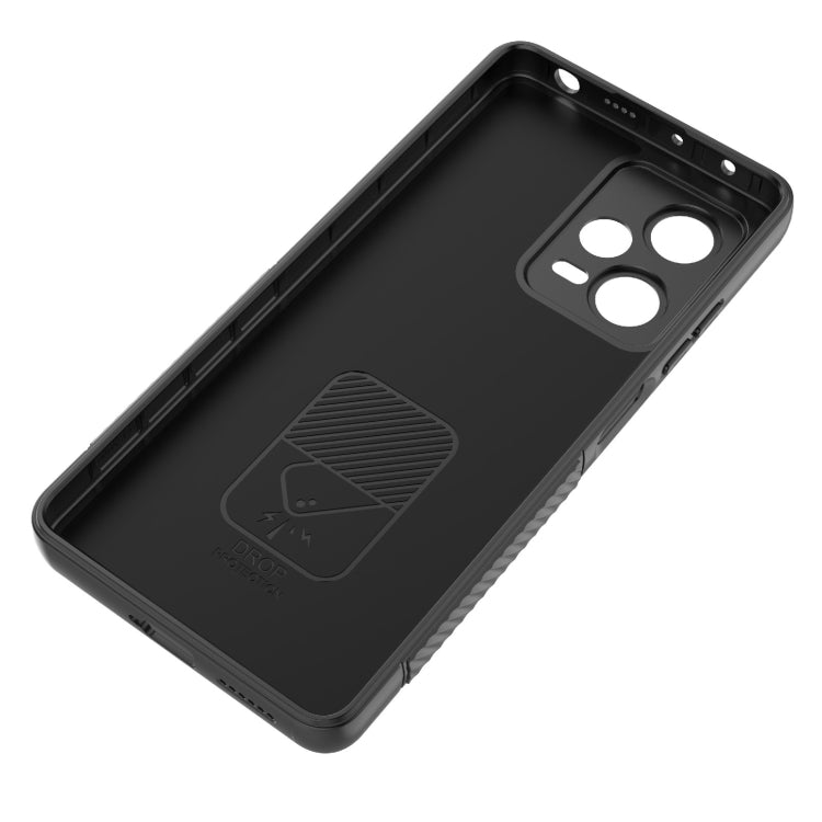 For Xiaomi Redmi Note 12 Pro+ Global Wavy Texture TPU Phone Case with Lens Film(Grey) - free shipping - PMC TechLife - Order now!