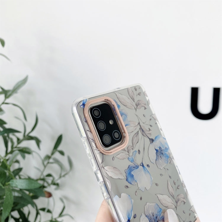 For Samsung Galaxy A54 5G High Translucent Electroplating Flower Pattern TPU + PC Phone Case(Hibiscus) - free shipping - PMC TechLife - Order now!