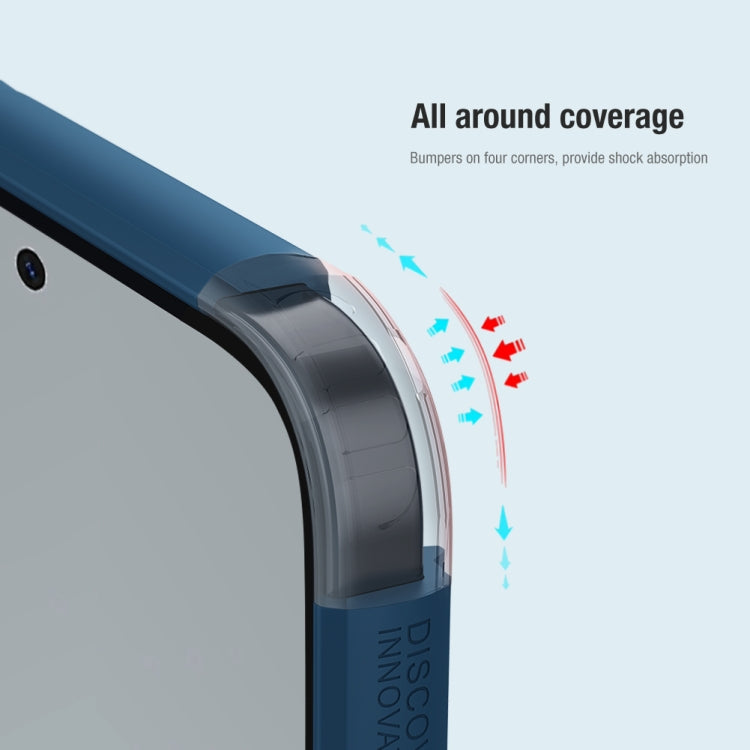 For Meizu 20 NILLKIN Frosted Shield Pro PC + TPU Phone Case(Blue) - Meizu by NILLKIN | Online Shopping South Africa | PMC TechLife | Buy Now Pay Later Mobicred