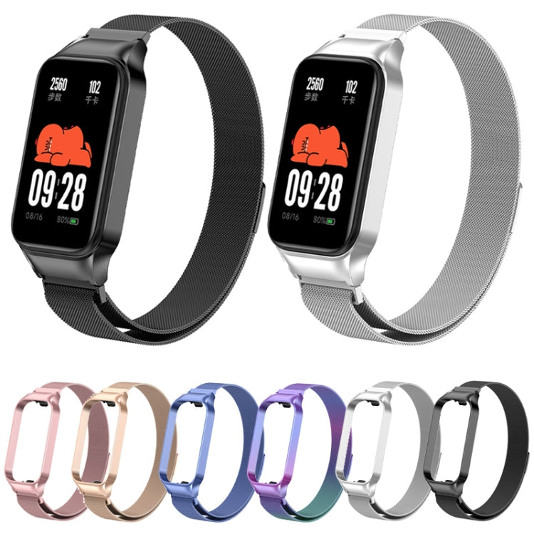 For Redmi Band 2 Milan Magnetic Metal Watch Band(Rose Pink) - Smart Wear by PMC TechLife | Online Shopping South Africa | PMC TechLife