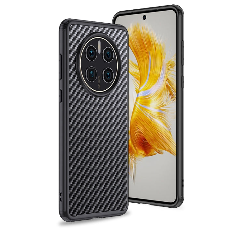 For Huawei Mate 50 wlons Magsafe Carbon Fiber Kevlar TPU Phone Case(Black) - Huawei Cases by wlons | Online Shopping South Africa | PMC Jewellery | Buy Now Pay Later Mobicred