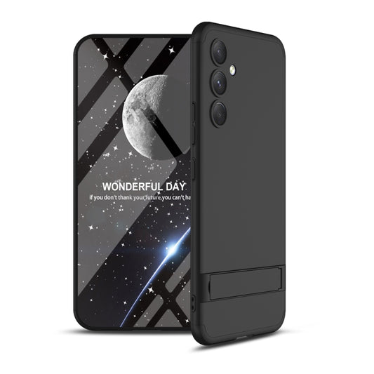 For Samsung Galaxy A54 5G GKK Three Stage Splicing Full Coverage PC Phone Case with Stand(Black) - Galaxy Phone Cases by GKK | Online Shopping South Africa | PMC Jewellery