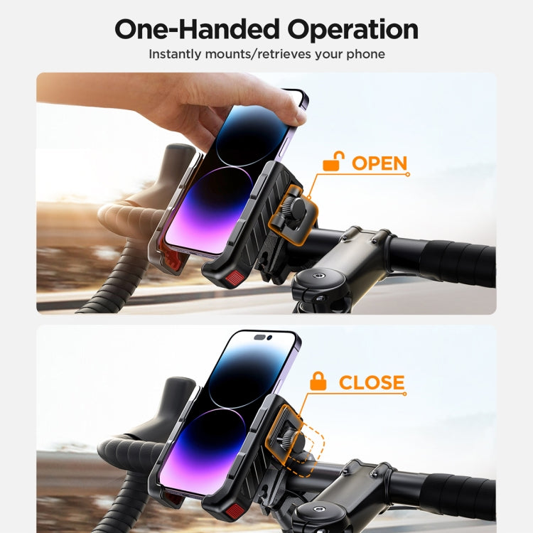 JOYROOM JR-ZS266 Bicycle Handle Phone Mount Compatible with 4.7-6.8 inch(Black) - free shipping - PMC TechLife - Order now!