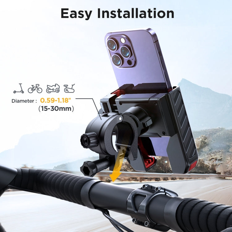 JOYROOM JR-ZS266 Bicycle Handle Phone Mount Compatible with 4.7-6.8 inch(Black) - free shipping - PMC TechLife - Order now!