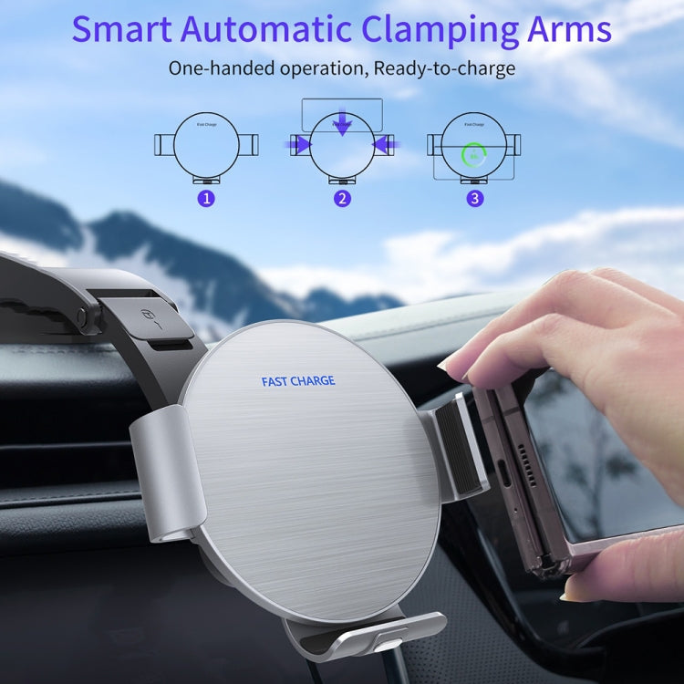 For Samsung Galaxy Z Fold4 / 3 S9 Dual Coil Car Phone Holder Wireless Charger - Wireless Charger Holders by PMC TechLife | Online Shopping South Africa | PMC TechLife