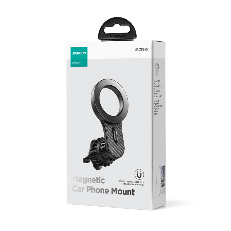 JOYROOM JR-ZS355 Magnetic Car Air Vent Phone Mount(Black) - Car Holders by JOYROOM | Online Shopping South Africa | PMC Jewellery | Buy Now Pay Later Mobicred