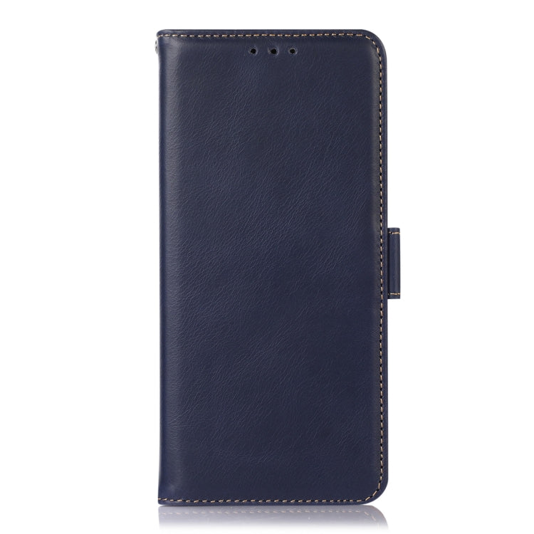 For Xiaomi Redmi Note 12 Turbo 5G Crazy Horse Top Layer Cowhide Leather Phone Case(Blue) - Xiaomi Cases by PMC TechLife | Online Shopping South Africa | PMC TechLife