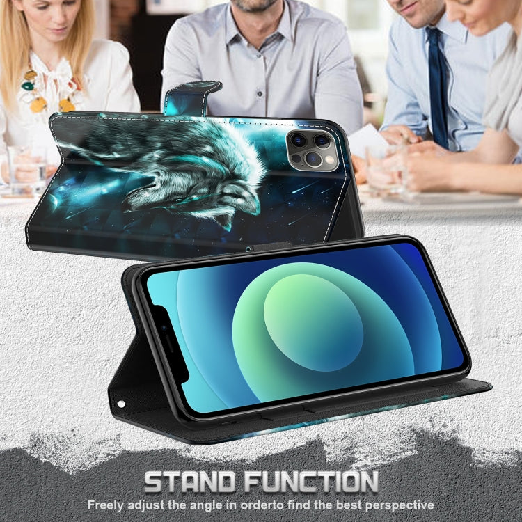 For Xiaomi Redmi Note 12 4G Global 3D Painting Pattern Flip Leather Phone Case(Wolf) - free shipping - PMC TechLife - Order now!