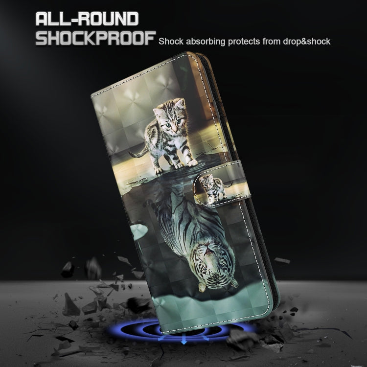 For Xiaomi Redmi Note 12 4G Global 3D Painting Pattern Flip Leather Phone Case(Cat Tiger) - free shipping - PMC TechLife - Order now!
