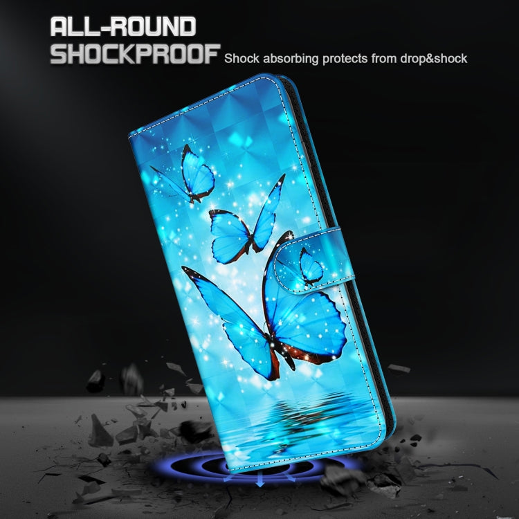 For Xiaomi Redmi Note 12 4G Global 3D Painting Pattern Flip Leather Phone Case(Three Butterflies) - free shipping - PMC TechLife - Order now!