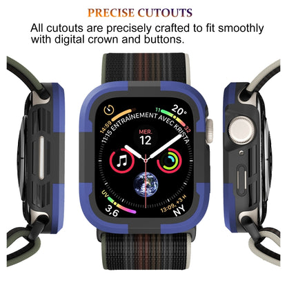 For Apple Watch Series SE 2&6&SE&5&4 40mm Armor Frame Watch Case(Purple) - Smart Wear by PMC Jewellery | Online Shopping South Africa | PMC Jewellery