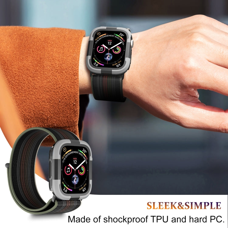 For Apple Watch Series 8 & 7 41mm Armor Frame Watch Case(Grey) - Smart Wear by PMC TechLife | Online Shopping South Africa | PMC TechLife