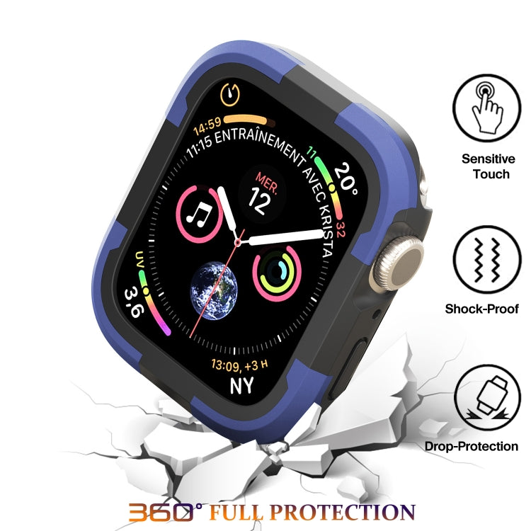For Apple Watch Series SE 2&6&SE&5&4 44mm Armor Frame Watch Case(Purple) - Smart Wear by PMC TechLife | Online Shopping South Africa | PMC TechLife