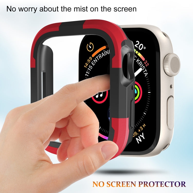 For Apple Watch Series 8 & 7 45mm Armor Frame Watch Case(Red) - Smart Wear by PMC TechLife | Online Shopping South Africa | PMC TechLife