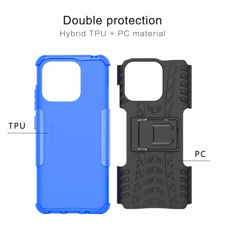 For Xiaomi Redmi 12C Tire Texture TPU + PC Phone Case with Holder(Black) - free shipping - PMC TechLife - Order now!