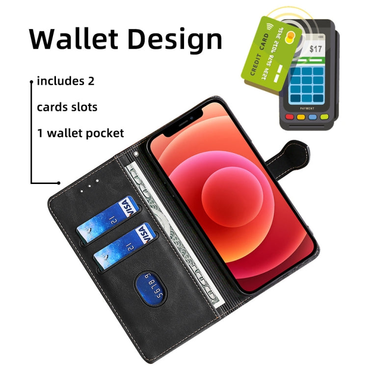 For Xiaomi Redmi Note 12 4G Global Skin Feel Magnetic Buckle Leather Phone Case(Black) - free shipping - PMC TechLife - Order now!