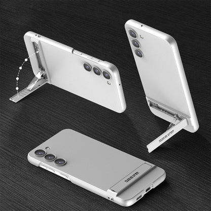 For Samsung Galaxy S23+ 5G GKK Triumph Ultra Thin Full Coverage Phone Case with Stand(Silver) - Galaxy S23+ 5G Cases by GKK | Online Shopping South Africa | PMC Jewellery