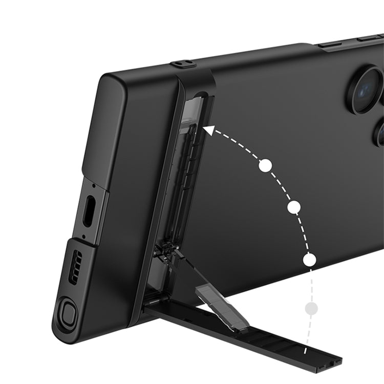 For Samsung Galaxy S23 Ultra 5G GKK Triumph Ultra Thin Full Coverage Phone Case with Stand(Green) - Galaxy S23 Ultra 5G Cases by GKK | Online Shopping South Africa | PMC TechLife