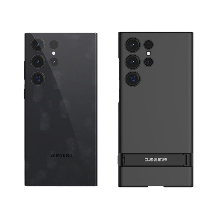 For Samsung Galaxy S23 Ultra 5G GKK Triumph Ultra Thin Full Coverage Phone Case with Stand(Green) - Galaxy S23 Ultra 5G Cases by GKK | Online Shopping South Africa | PMC TechLife