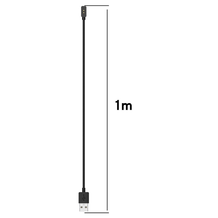For Xiaomi Mi Band 8 Watch Magnetic Suction Charger USB Charging Cable, Length:1m(Black) - Smart Wear by PMC TechLife | Online Shopping South Africa | PMC TechLife