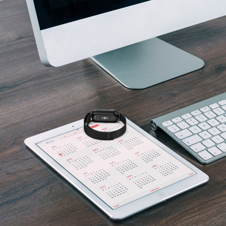 For Xiaomi Mi Band 8 Milanese Metal Watch Band(Colorful) - Smart Wear by PMC TechLife | Online Shopping South Africa | PMC TechLife