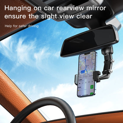 Yesido C192 Car Rearview Mirror Using Phone Holder(Black) - Universal Car Holders by Yesido | Online Shopping South Africa | PMC Jewellery | Buy Now Pay Later Mobicred